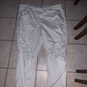 American Eagle Outfitters White Straight Leg Womens Jeans